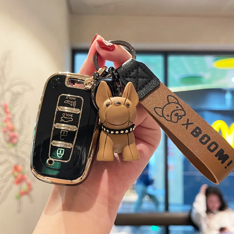 Бульдог 4 кнопки ТПУ Автомобильный Дистанционный ключ для Hyundai IX35 Sonata 8 Elantra для Kia Optima K5 2011 EQUUS 2012 Forte Rohens Opirus