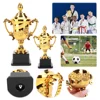 Gold Plastic Reward Trophy Cup Soccer Medals Prize Cup Early Educational Toys Basketball Football Winners Gifts for Game School 2