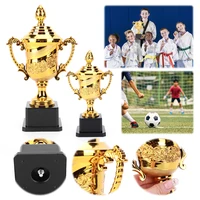 Gold Plastic Reward Trophy Cup Soccer Medals Prize Cup Early Educational Toys Basketball Football Winners Gifts for Game School 2