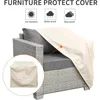 Outdoor Sofa Wicker Patio Chairs Set of 2, Porch Single Chair Grey Rattan Deep Seating Armchair Balcony Furniture with Gr 6