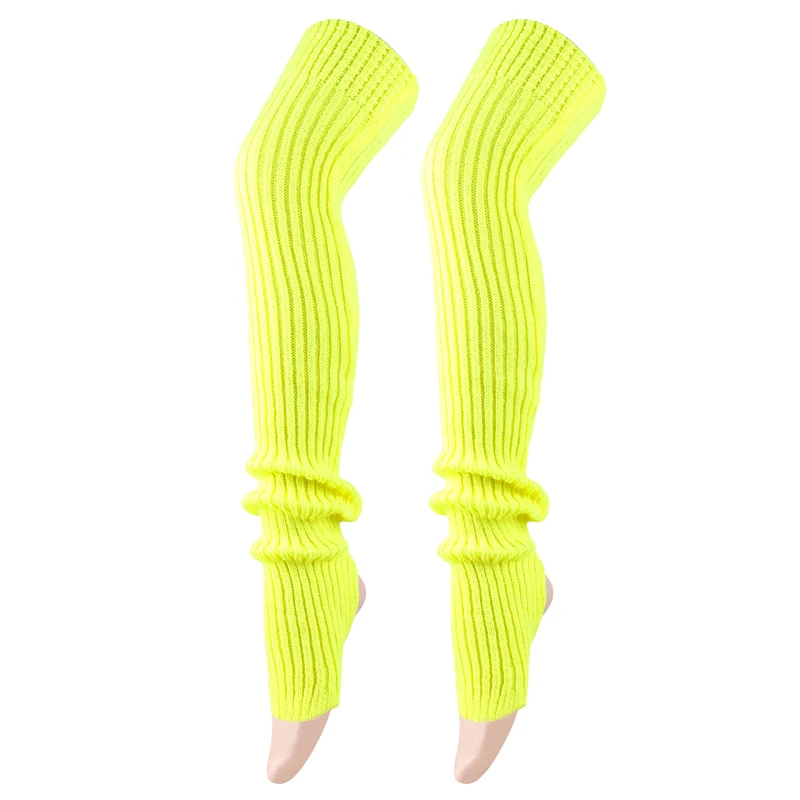 80 cm Frauen Beinlinge Winter Mädchen Weibliche Bein Abdeckung Für Gym Fitness Gestrickte Wolle Dance Ballett Yoga Lose Socken lange Strumpf – Detail 28