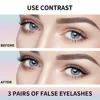 MAANGE – lot de 3 paires de faux cils naturels, outils de beauté