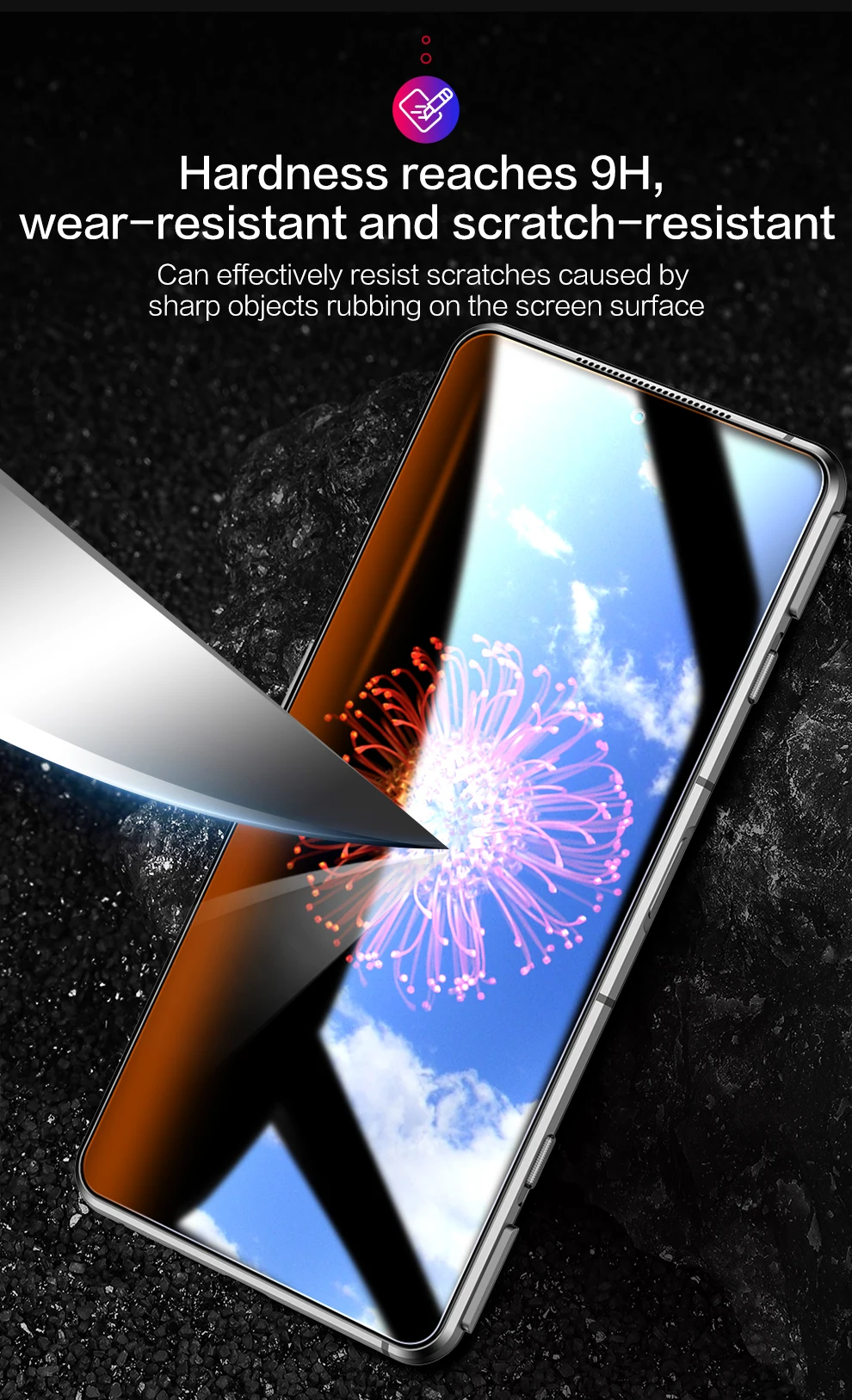 SmartDevil gehärtetes Glas für Black Shark 4 5 Pro Displayschutzfolie für Xiaomi Black Shark 4Pro 3 2 HD Schutzfolie 2 Stück Glas – Detail 4