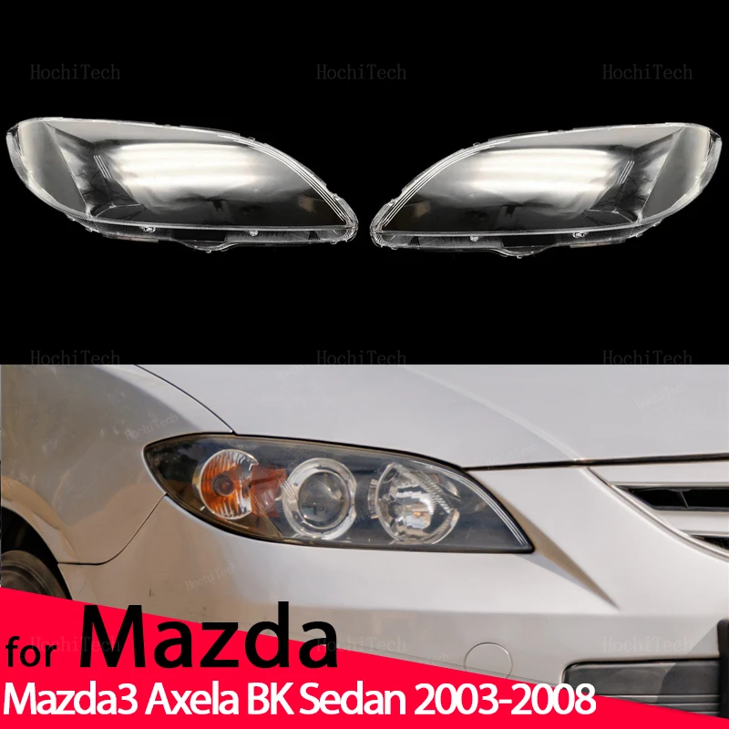 

Headlight Lampshade Transparent Headlight Lens Headlamp Housing Cover Light Protection For Mazda 3 Mazda3 Axela BK Sedan 2003-08