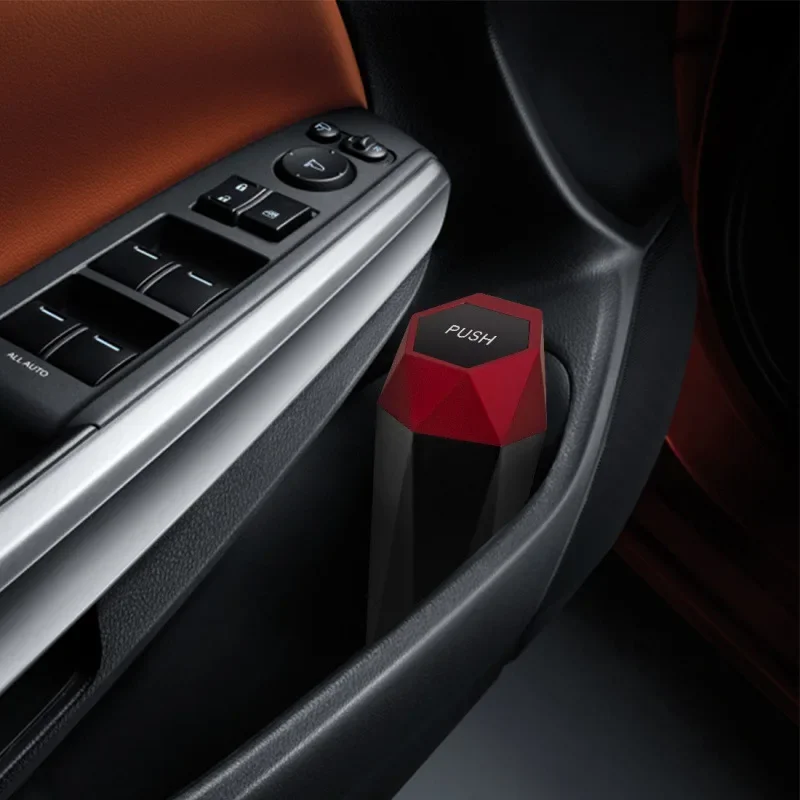Universal Car Trash Can Door Seat Back Visor Trash Bin Auto Organizer Storage Box Color Garbage Dust Case Ashtray For car trash can car trash bag car armrest storage box
