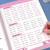 63 Pages Children Multiplication Practice Workbook Learning Mathematics Textbook Handwritten Arithmetic Exercise Books for Kid