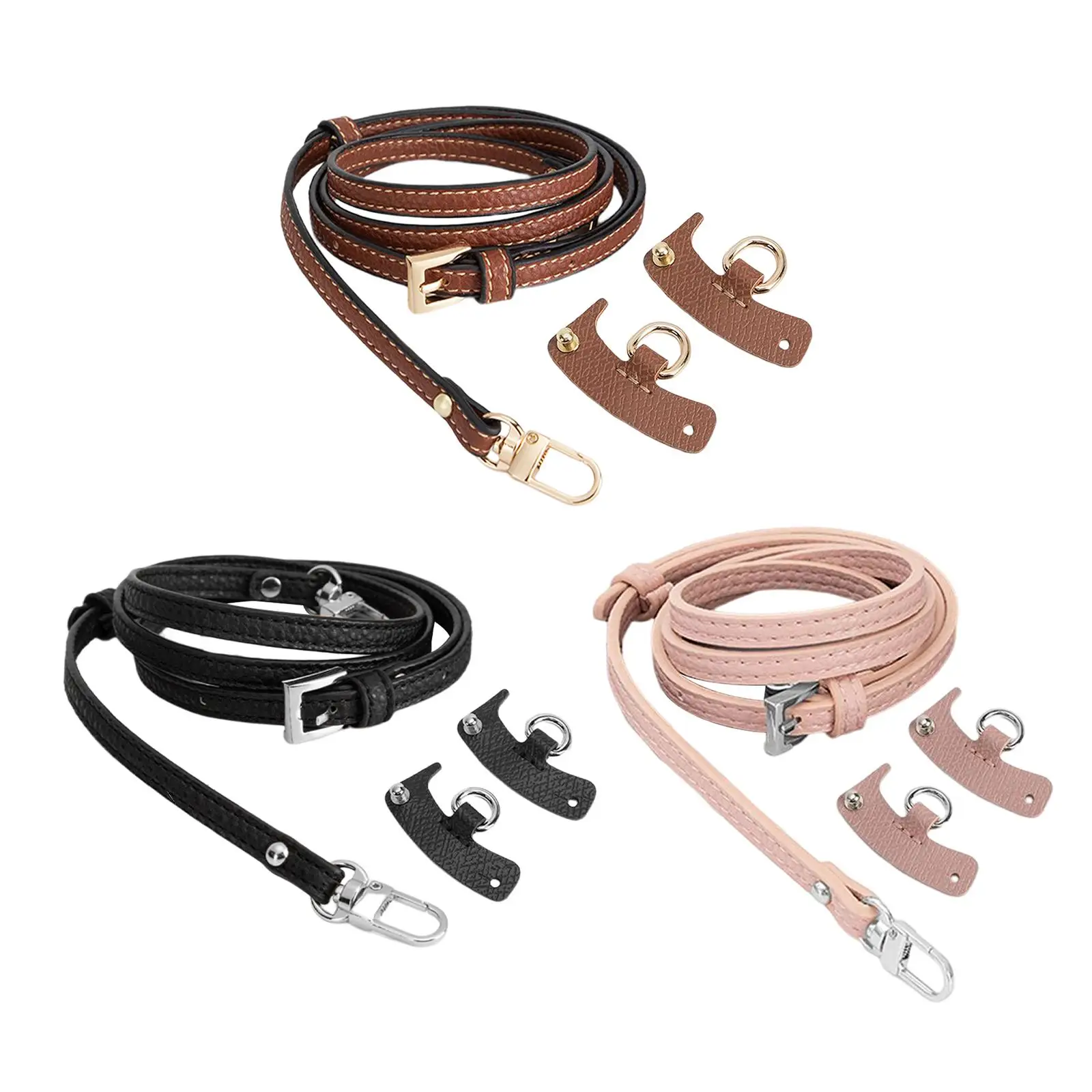

PU Leather Straps for Purse Long Belt Strap Durable DIY Shoulder Strap DIY Handbag Strap for Clutch Bag Purse Tote Bag Briefcase