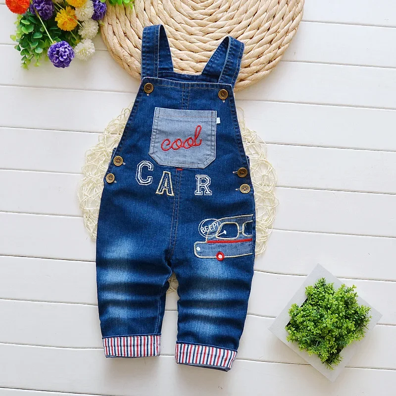 IENENS Toddler Baby Overalls Boys Long Pants Denim Dungarees Kids Children Boy Jeans Jumpsuit Clothes Clothing Playsuit Trousers