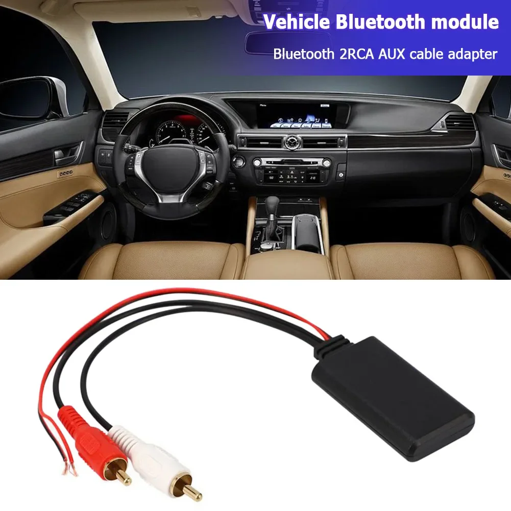Car Wireless Bluetooth Receiver Module Aux Adapter Bluetooth 5.0 Music Audio Stereo Adapter For 2RCA Interface Vehicles