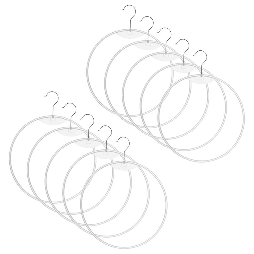 

10 Pcs Bikini Hanging Closet Organizer Underwire Swimsuits for Women Multi-functional Scarf Racks Metal