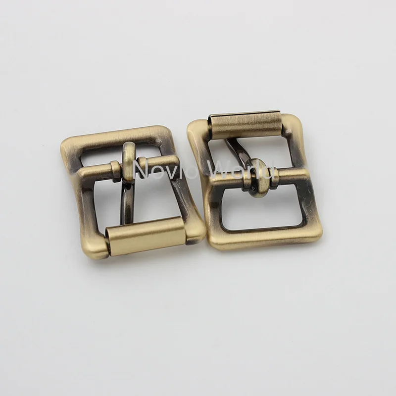 10-50pcs 3colors 21mm 25mm brush antique alloy pin buckle for purse and bags belt straps adjusted buckles bag hardware
