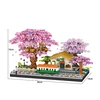 Mini Sakura Tree Building Blocks Set Diy Cherry Blossom Bricks with Light Treehouse Model Ornament Romantic Gift for Girlfriend 6
