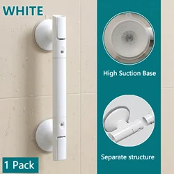 Non - Slip Bathroom Safety Handle with Suction Grip - 35CM (WHITE)