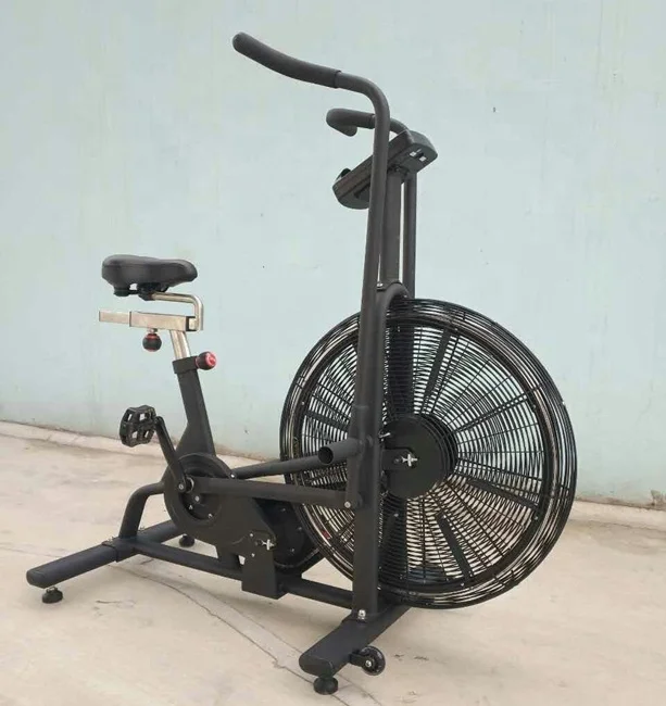 

New Commercial Indoor Bike Trainer Gym Fitness Cardio Machine Fan Bicycle Exercise Airbike Seat Air Bike