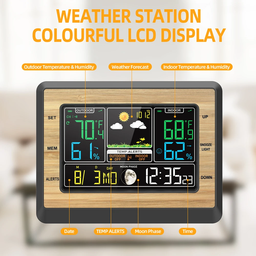 Dcenta Smart WiFi Temperature Humidity Monitor, APP Remote Monitor