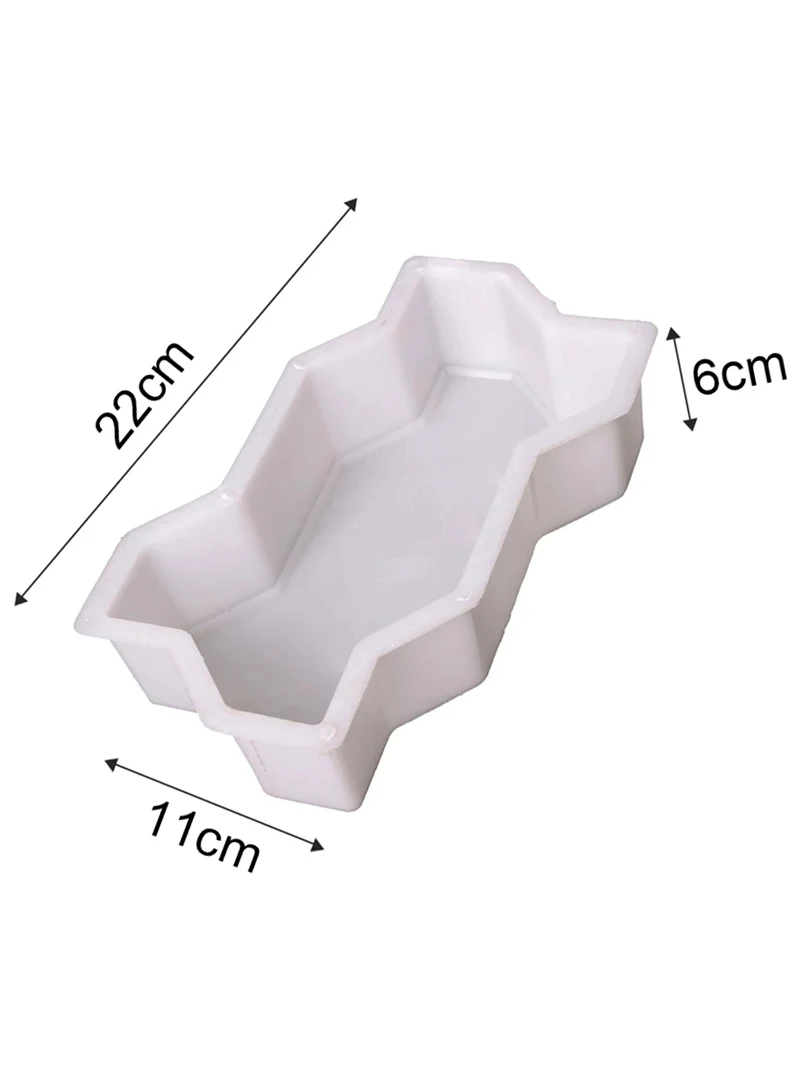 DIY Paving Brick Mould Waves Shaped Walk Maker Reusable Concrete Path Maker Mold Stepping Stone Paver For Lawn Patio Yard Garden concrete molds garden path molds