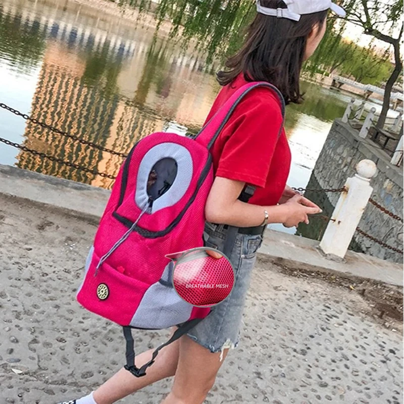 Carrying Pet Cat Dog Backpack Out Walking Travel Portable Transport Bag Animal Backpack Small Dogs Chihuahua Shoulders