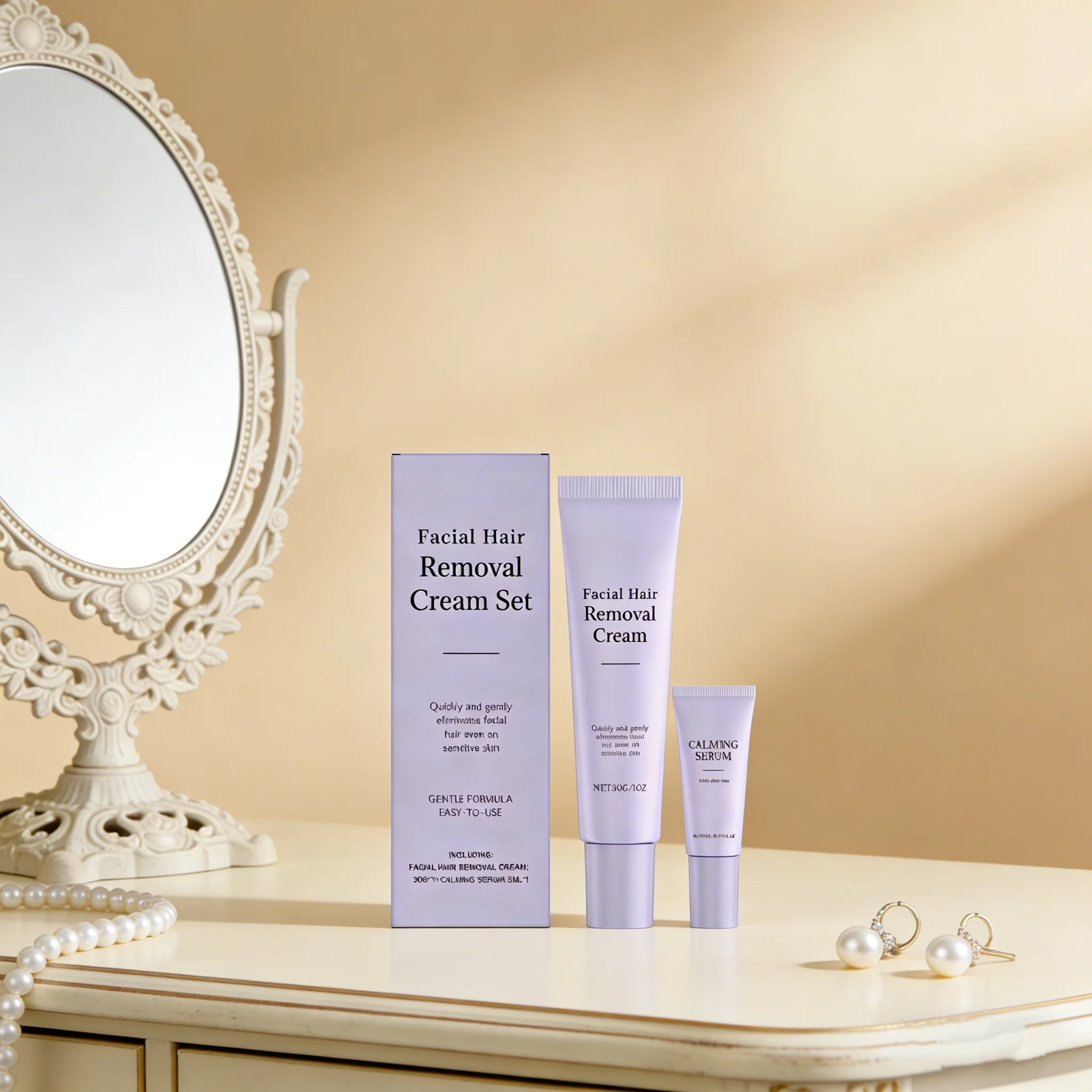 Haarentfernungscreme Set Für Damen Schmerzfrei Und Sanft_voghion.com