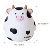 Camping Cookware Cartoon Piggy Bank Lovely Ceramics Cow Design Baby Warming Tray 5
