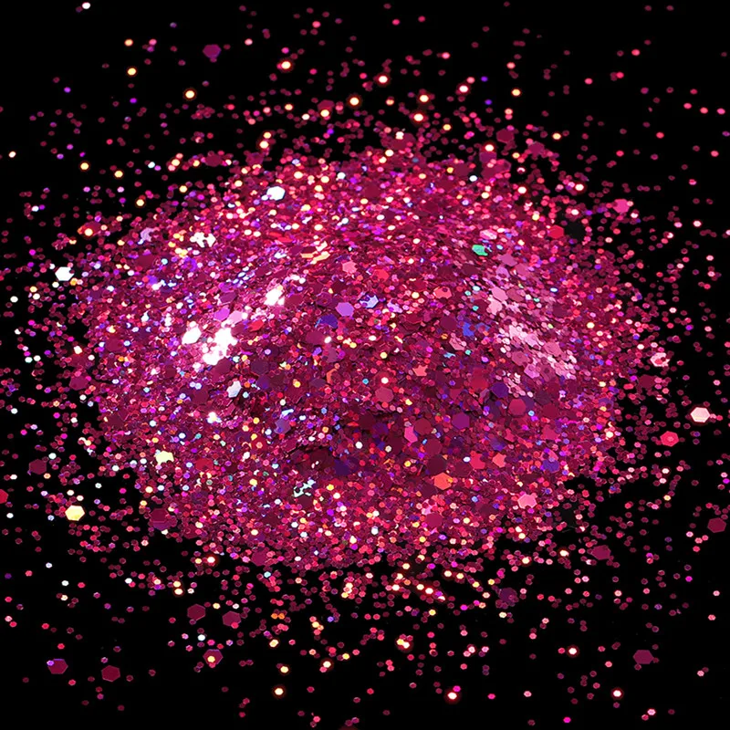Holographic Chunky Glitter Flakes for DIY Nail Art & Epoxy Creations