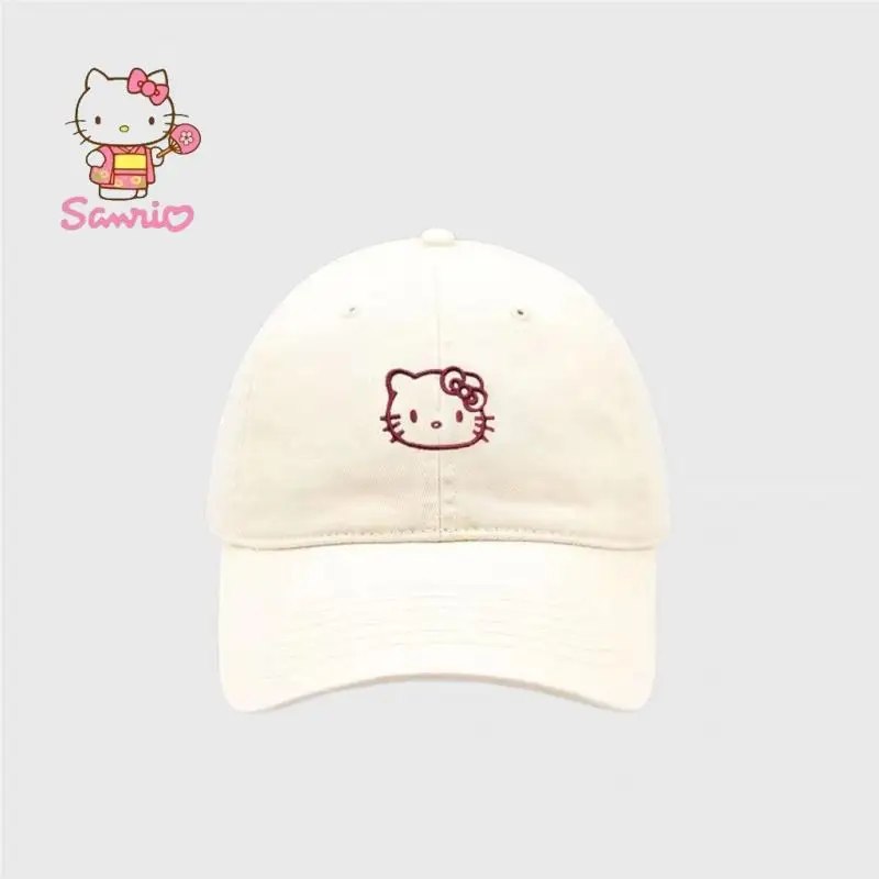 

Kawaii Sanrio Hellokitt Pachacco Baseball Cap Cute Students Outdoor Sun Hat Sunscreen Adjustable Duck Tongue Hat Couple Models