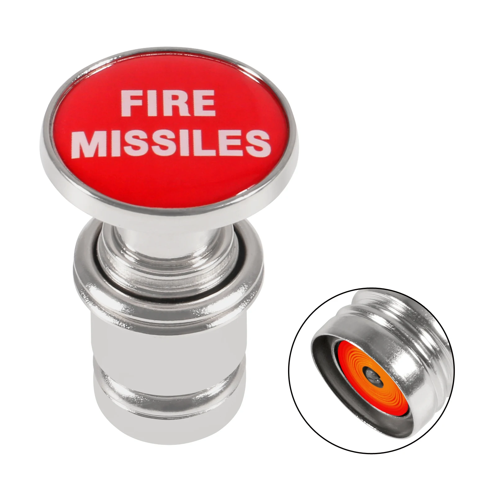 Cigarette Lighter EJECT FIRE MISSILE Button Replacement Accessory Push Button Fits Most Automotive Vehicles by Citadel