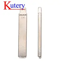 Jingyuqin 10PCS Original สมาร์ทรีโมทคอนโทรลพับ Filp Key Blade สําหรับ KIA Hyundai Accent 2017- 2019 พร้อม Uncut Key Blade # 746 2