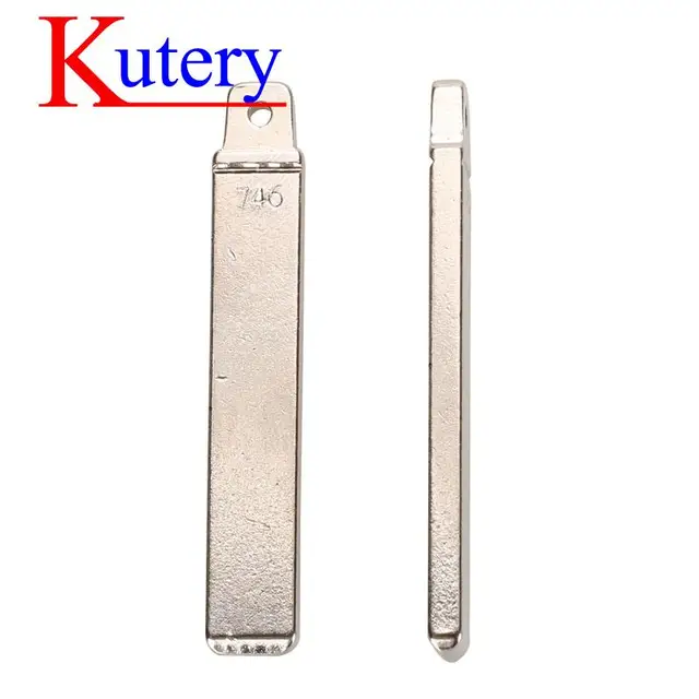 Jingyuqin 10PCS Original สมาร์ทรีโมทคอนโทรลพับ Filp Key Blade สําหรับ KIA Hyundai Accent 2017- 2019 พร้อม Uncut Key Blade # 746 2
