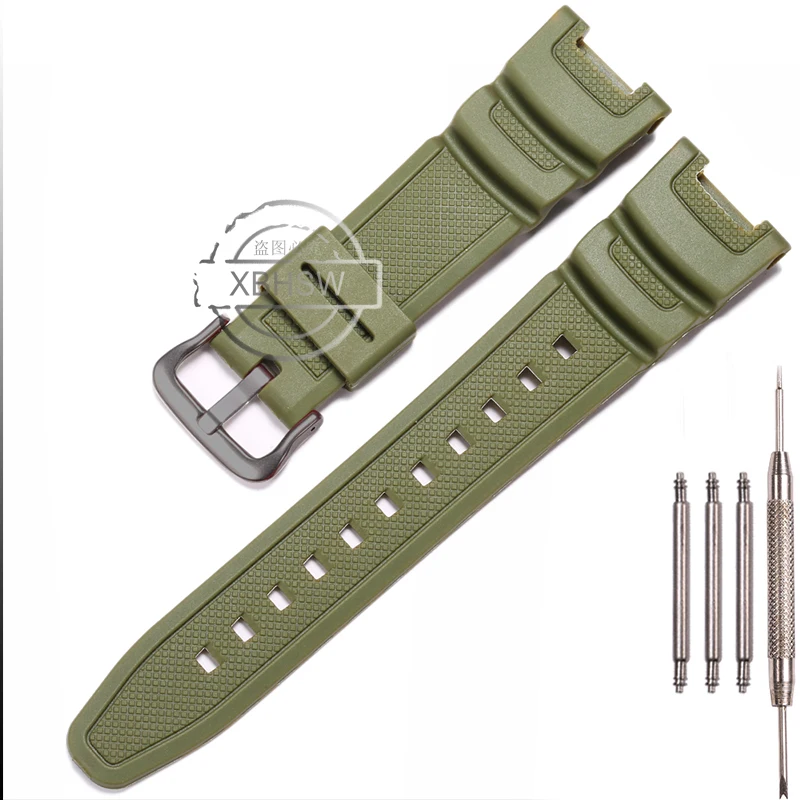 Waterproof Sport Resin Watchband with Pin Buckle
