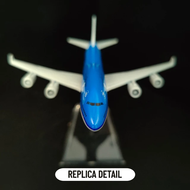 1:400 Metal Aircraft Model Replica, Dutch KLM B747 Airplane Scale Aviation Diecast Miniature Art Home Office Decor Toy Gift 6