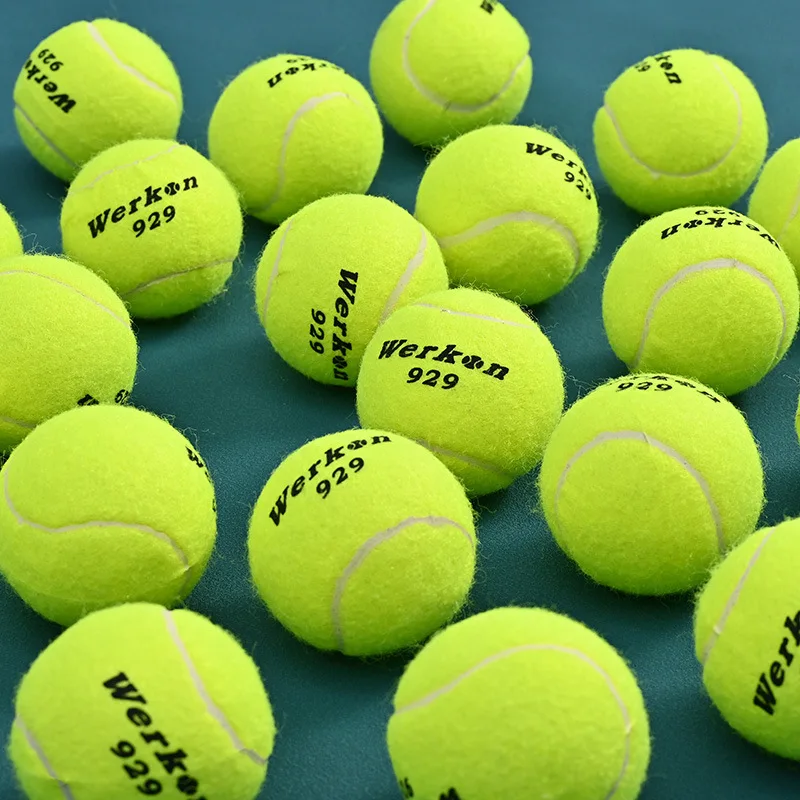 1pcs Tennis Balls Natural Rubber Tough and High Elasticity Tennis Sports Fitness Training Ball for Teenagers and Adults