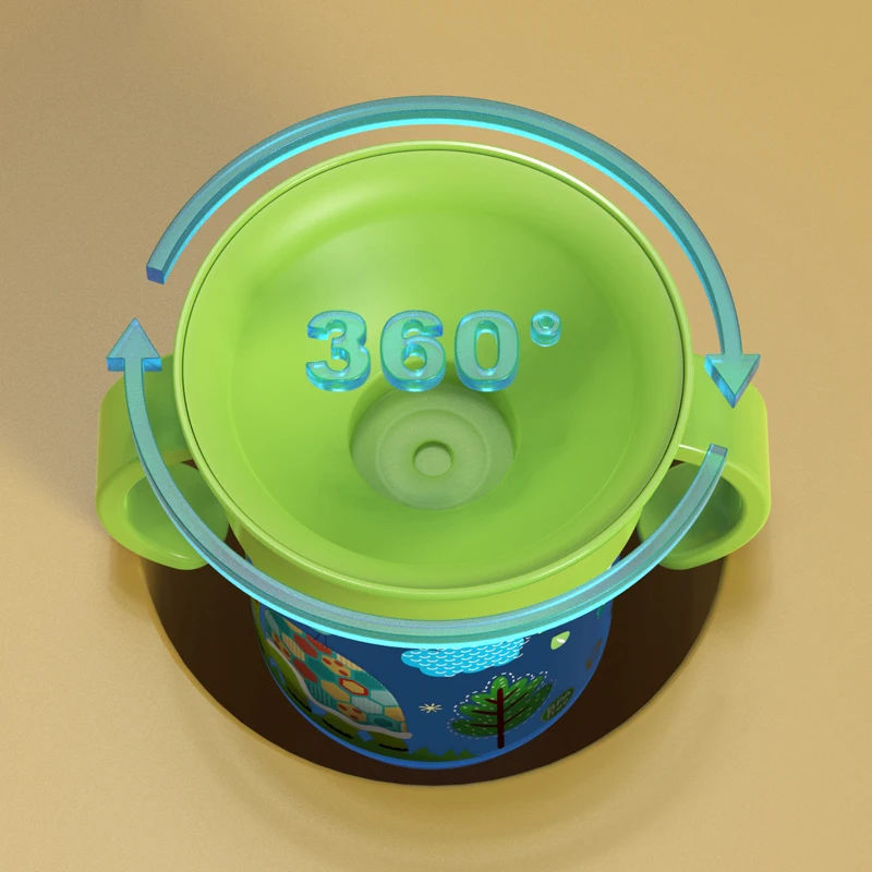 Cute Baby Feeding Cup with Straw BPA Free Portable Feeding Bottle Leak Proof with Handle Kids Training Baby Sippy Copos drinking cup feeding cup