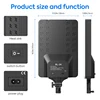 2pack Photography Lighting Kit,24inch Large Bi-Color LED Video Light Panels With Lighting Tripods For Youtube Videos Shooting 2