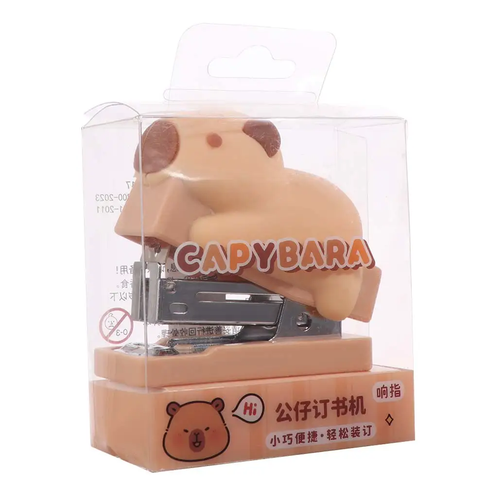 손쉬운 노동 절약 스테이플러 세트, 예쁜 카피바라 스테이플러 세트, 교사 학생용 제본기