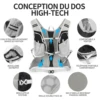 INOXTO 12L Hydration Vest Cycling Backpack Running Hydration Suitable for Men and Women Trail Vest Running Bag Mountaineering 2L 2