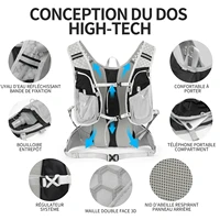 INOXTO 12L Hydration Vest Cycling Backpack Running Hydration Suitable for Men and Women Trail Vest Running Bag Mountaineering 2L 2
