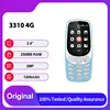 Original Unlocked 3310 4G （2018）Single Sim GSM 900/1800 Bluetooth Mobile Phone Made in Finland Only Support English