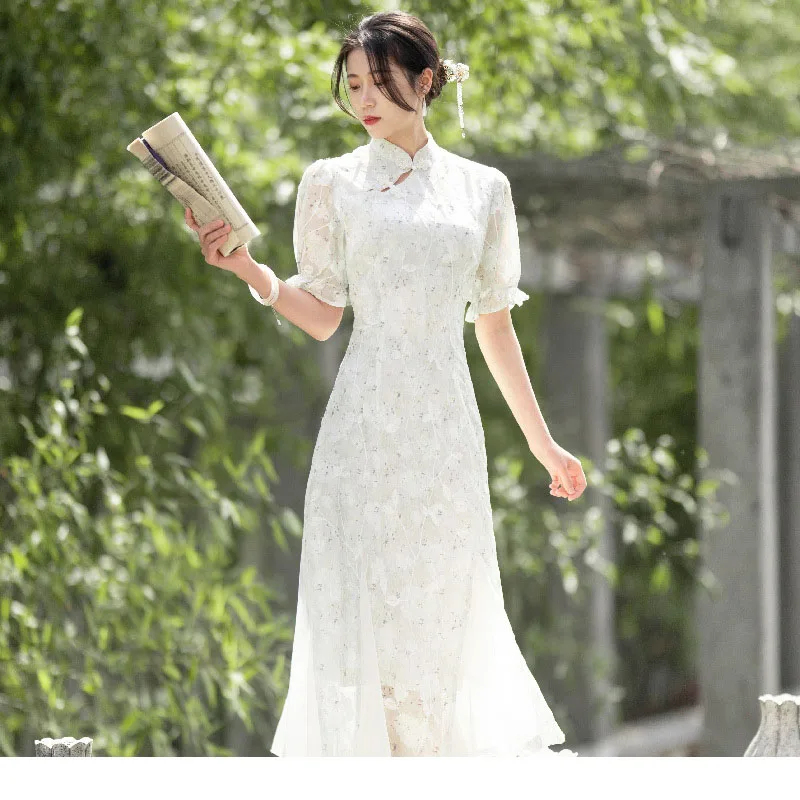 Рисунок 6 - Зеленое винтажное китайское традиционное платье-Ципао