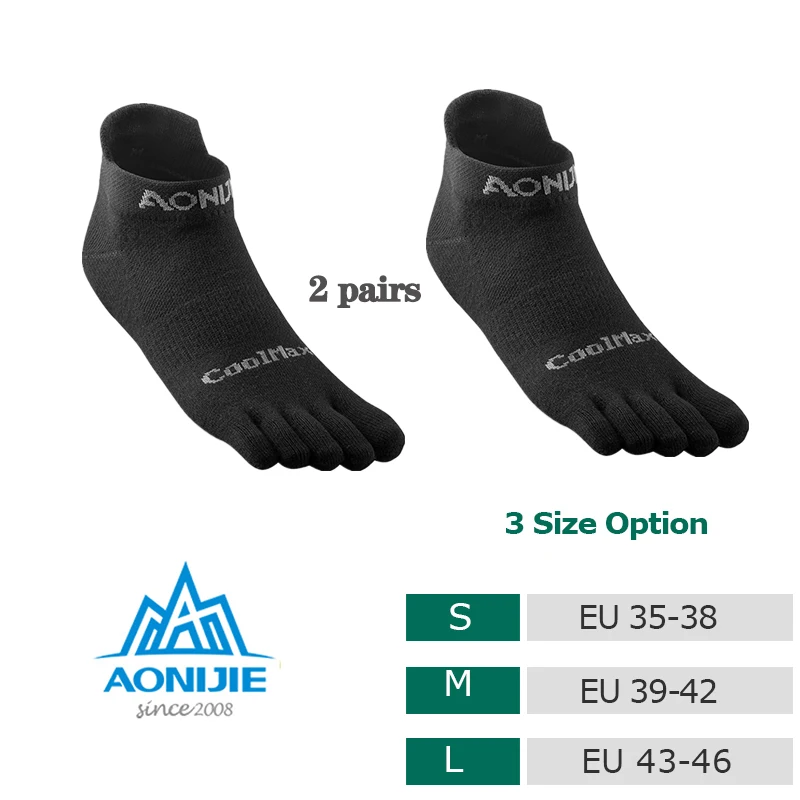 

AONIJIE E4806 E4802 New Toe Socks Run Lightweight No-show Blister Prevention Five Fingers Running Basketball Yoga Socks Unisex