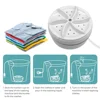 Mini Washing Machine USB Rotating Turbine Portable Washing Machine For Socks Underwear Wash Dishes For Travel Home Business Trip 3