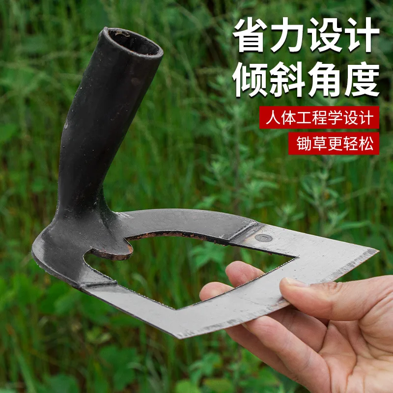 Gardening Hoe Garden Rake Portable Weeder Hand Weeder Weed Puller Tool Weed Puller Hollow Hoe Weeding Rake Labor-saving Weeding & Loosening Soil Artifact Harrow Handheld Steel Hoe Farm Tool Gardening