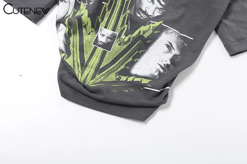 Camisetas casuales con estampado de retrato para mujer, camisetas clásicas de verano nuevas de manga corta con cuello redondo, camisetas femeninas que combinan con todo, top de calle de tendencia