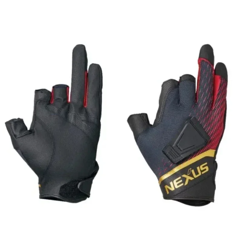 Fishing Gloves Anti-slip Winter Elastic 3-Finger Cut Windproof and Warm Rock Fishing Waterproof Angling