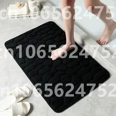 

Bathroom Mat for Home Non-slip Pebble Carpets Absorbent Lavatory Bedroom Floor Toilet Memory Foam Washable Rug Bathroom Decor M