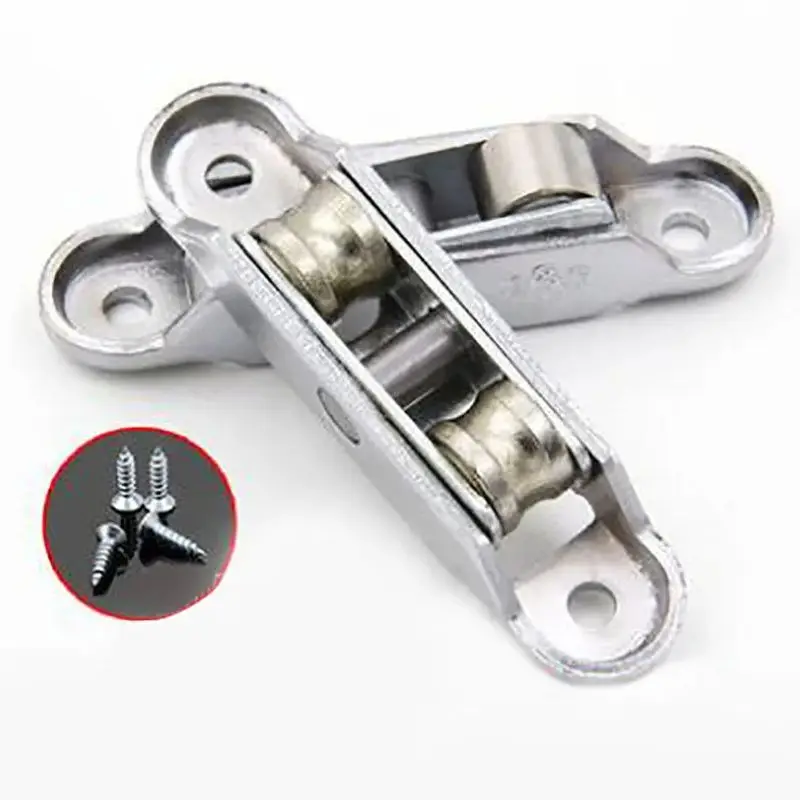 Plastic Steel Double-wheel Door Roller Window Pulley Closet Plat Slot Needle Wheel Home Improvement Accessories Hardware