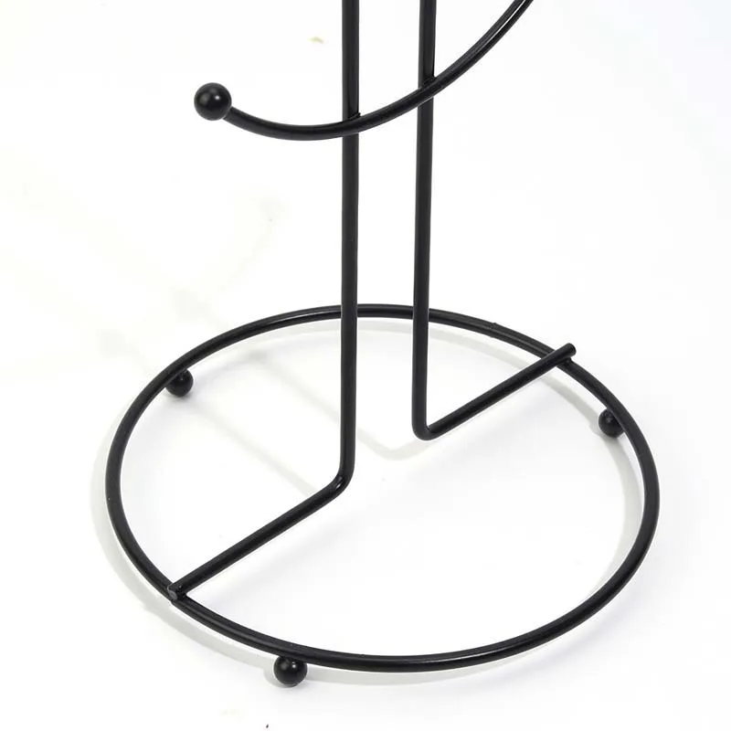 6 Cup Hooks Mug Drying Rack Punch-free Mug Holders Racks Space Saving Storage Shelves Metal for Bar Wine Glass Kitchen Tools 4