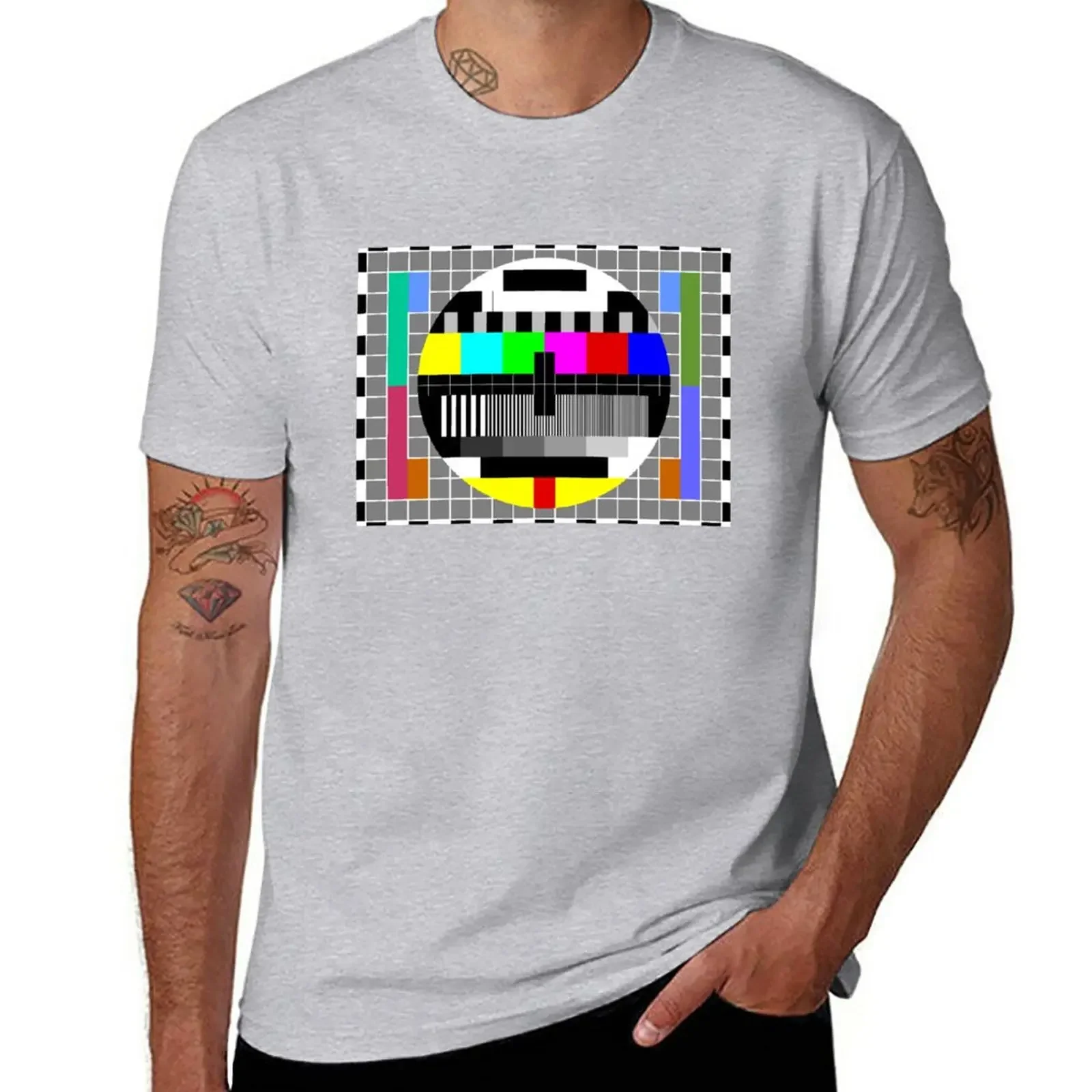 

ABC TV Test Pattern T-Shirt oversized sports fans mens tall t shirts