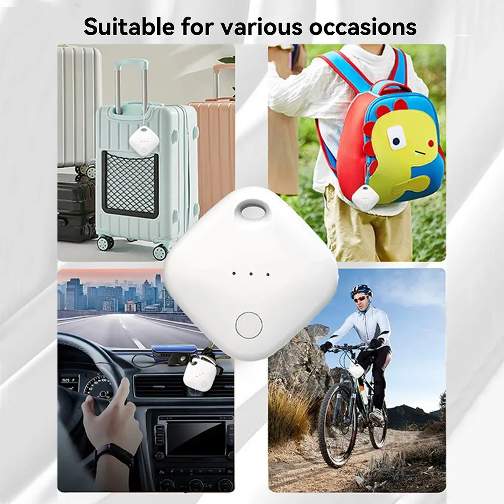 Waterproof IP67 Bluetooth GPS Tracker For Air Tag Replacement Via Apple Find My to Locate Card Wallet iPad Keys Kids Dog Finder gps locator key finder anti lost tracker anti lose tracker item locator anti lost locator key chain locator