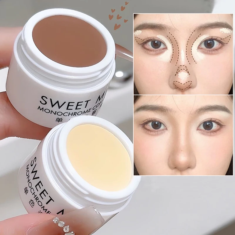 High Coverage Concealer Cream Waterproof Long-lasting Brighten Cover Dark Circles Concealer Multifunction Facial Makeup Cosmetic