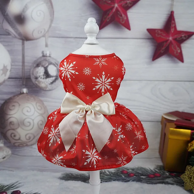 Stay warm and stylish with Winter Pets Dresses Christmas Dog Clothes